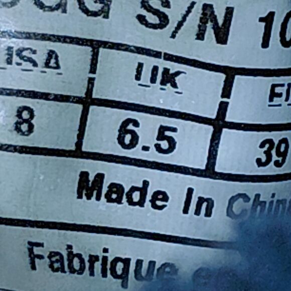 UGG Australia Short Sheepskin Boots Womens US 8 Green Metallic Pewter Sparkle - Picture 13 of 14